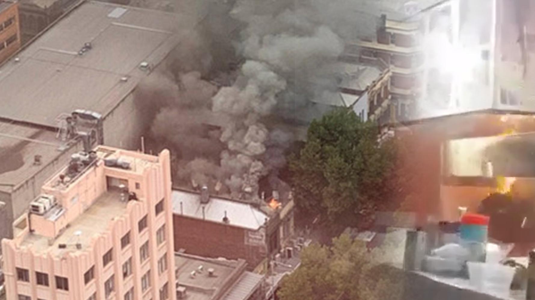 Footage From Inside Melbourne Restaurant At The Centre Of Huge Fire