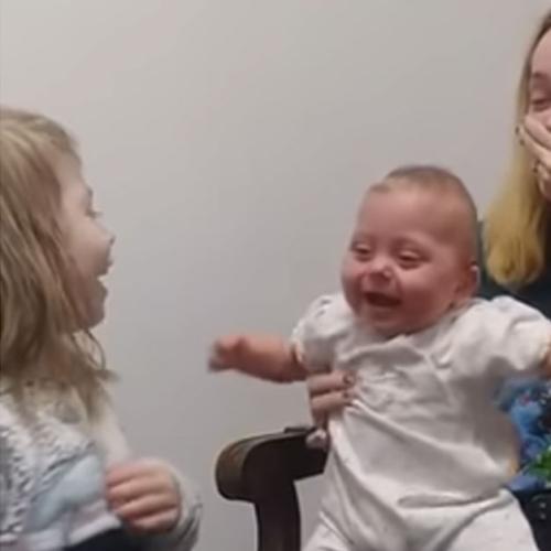 Watch Scarlet Hear Her Sister's Voice For The First Time