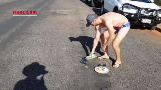 It's So Hot That People Are Cooking BBQs On The Road!