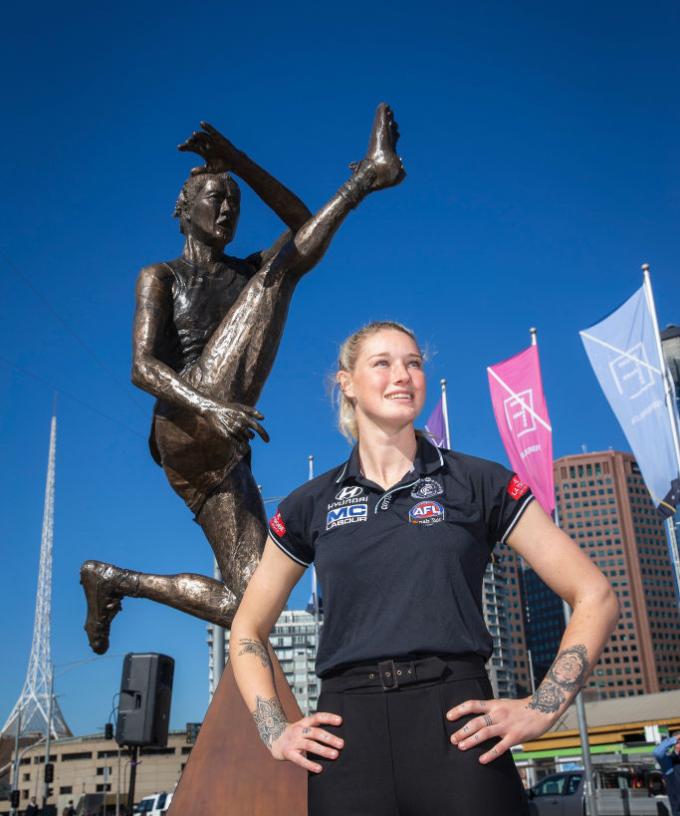 Tayla Harris' Statue Has Found A New Melbourne Home