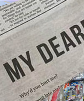 Woman Takes Out HUGE Ad In Australian Newspaper To Break Up With Her Lover!