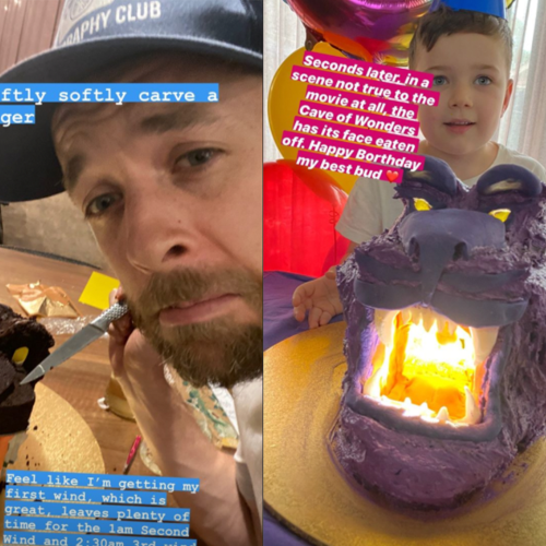Hamish Blake Made His Son An Aladdin-Themed Birthday Cake & It Puts Your Past Efforts To Shame