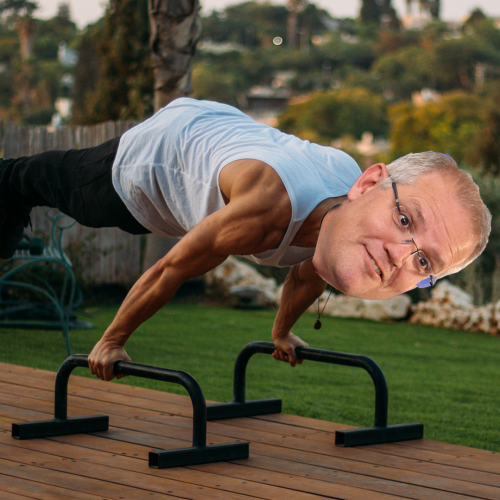 Scott Morrison Has Been Doing Calisthenics & Watching Tiger King During Iso