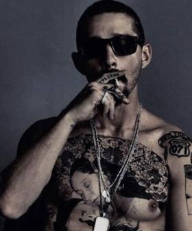 Shia LaBeouf Got A Massive, Real Chest Tattoo For His Latest Movie Role