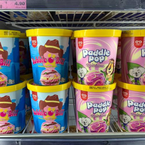 You Can Now Buy Bubble O'Bill & Rainbow Paddle Pops in TUBS!