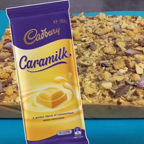 You Can Make This Caramilk Crunchie Slice In A Slow Cooker With Just Five Ingredients