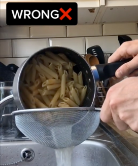 According To The Internet, This Is The Correct Way To Strain Pasta