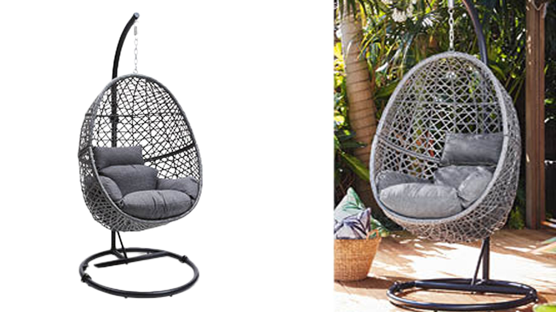 Aldi's Hanging Egg Chair Is Back On Sale Just In Time For
