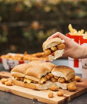 KFC Is Now Serving 'Popcorn Chicken Slab' Just In Time For Footy Finals