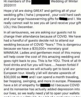 Bride Slammed Online After Sharing Her Wedding Demands