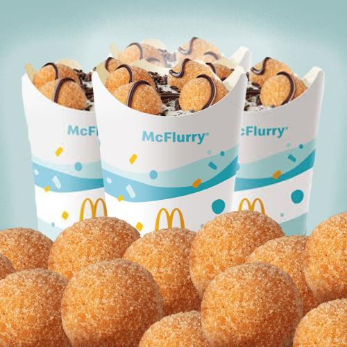 Macca's Has Introduced A Donut Ball McFlurry To It's UberEATS Menu!!