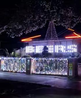A Kings Park House Turned Their Christmas Lights Into A Dan Andrews "Get On The Beers" Tribute