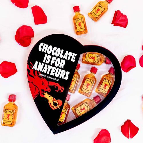 Fireball Whisky Are Doing Valentine's Hearts If Your Girl Likes Something Harder Than Chocolate!