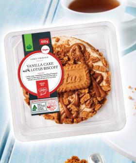 You Can Now Get A Vanilla Biscoff Cake From The Woolies Bakery Section!