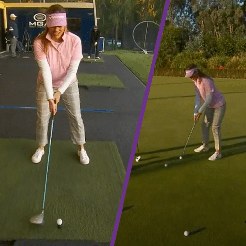 "Nailed That": Lauren Phillips Learns To Play Golf Live On TV