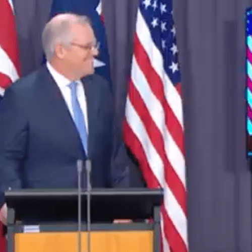 PM Scott Morrison Reveals How He Felt About That "Fella Down Under" Moment With Joe Biden