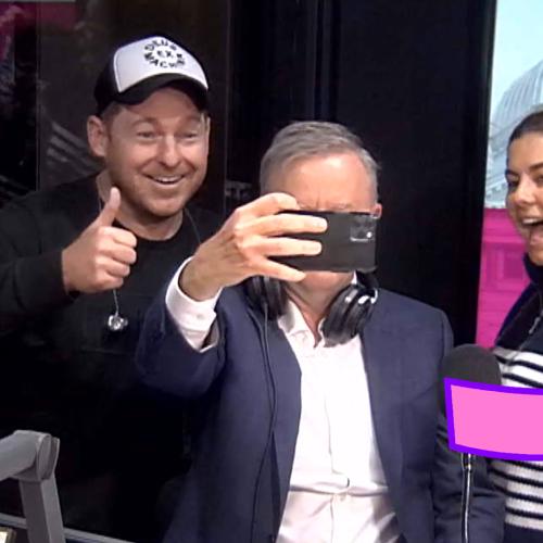 We got Anthony Albanese to text Scomo a Selfie with us!