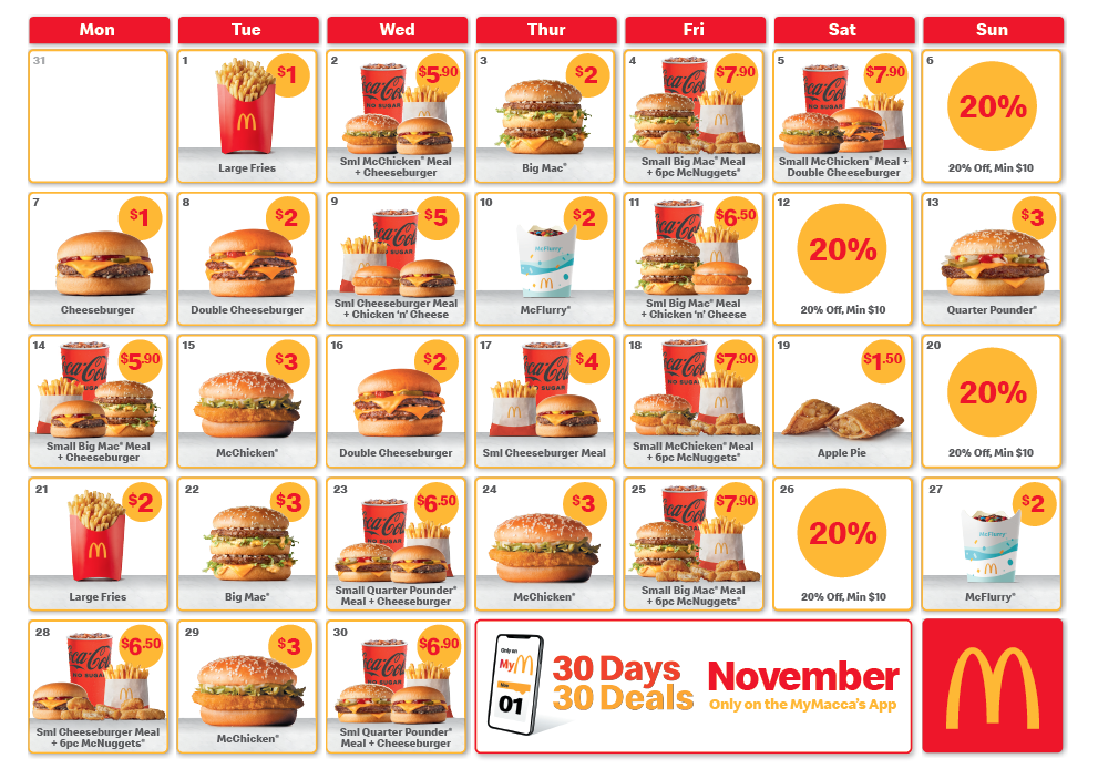 McDonald's 30 Days 30 Deals IS BACK!!