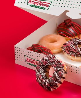 Krispy Kreme And Cadbury's Cherry Ripe Have Made Beautiful Doughnut Babies!
