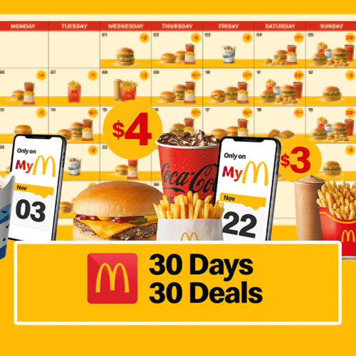 Macca’s 30 Days Of Deals Is Back! Check Out The Full List Of Deals!