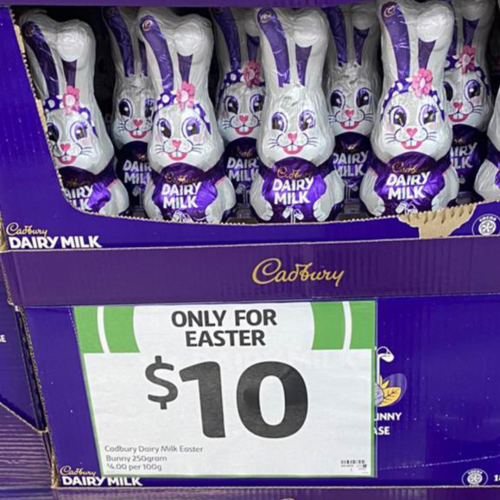 Customers Shocked To Find Cadbury Easter Bunny Priced At $10!