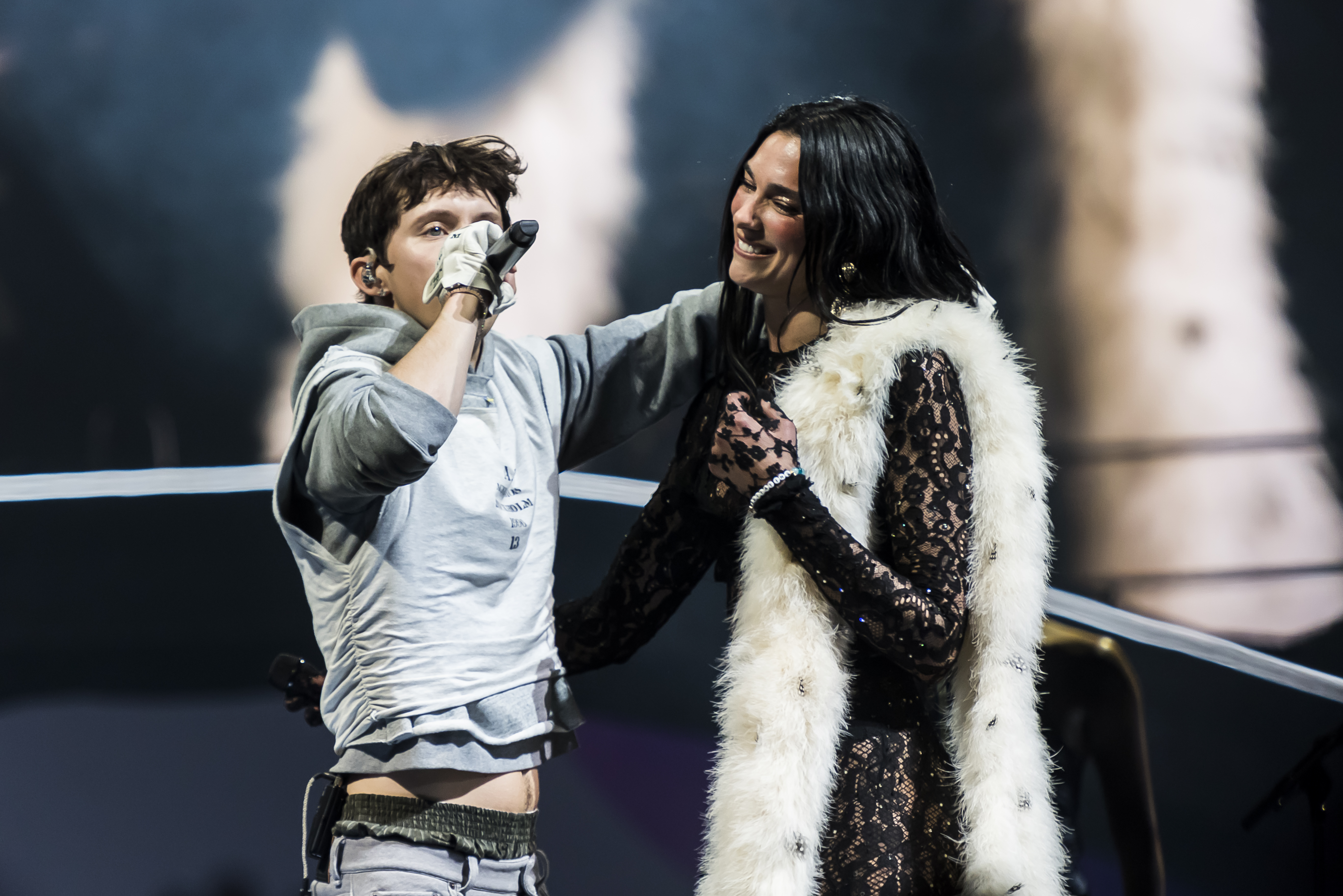 Dua Lipa & Troye Sivan Hand Out USB with Unreleased Collab, Asks ...